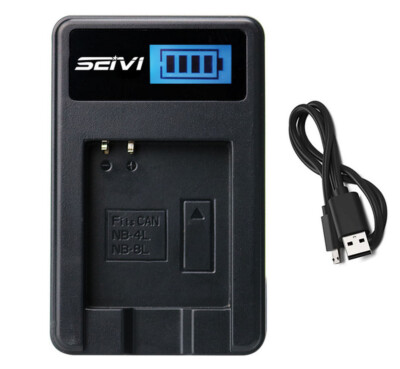 Battery Charger for Canon IXUS 115 HS, IXUS 220 HS, IXUS 230 HS, IXUS 255 HS