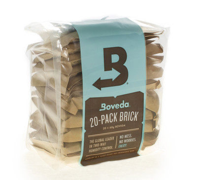 Boveda 75 2Way Humidity Control Large 20Pack Bulk Brick 