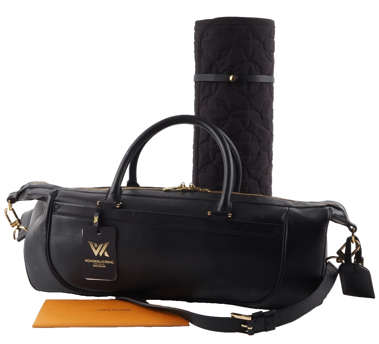 LOUIS VUITTON M58902 Dhanura GM Epi Noir Yoga Bag + Yoga Mat