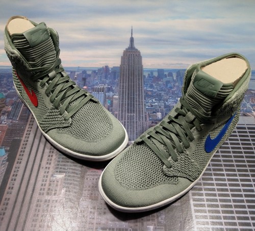 jordan 1 flyknit clay green