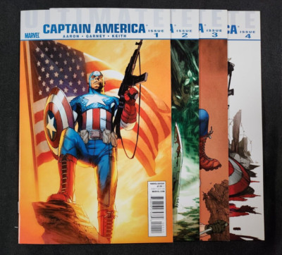 Ultimate Captain America 4PC LOT #1-4 - Complete Set (9.0) 2011