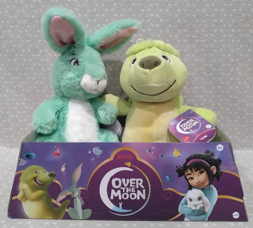 Netflix Over The Moon Plush Set Gobi Jade Bunny + Display Box Mattel