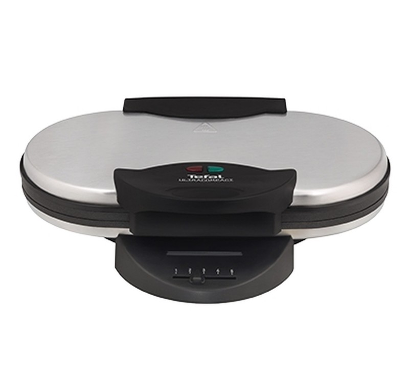 Tefal Doppel Herzwaffeleisen WM311D11, Waffeleisen (silber/schwarz)
