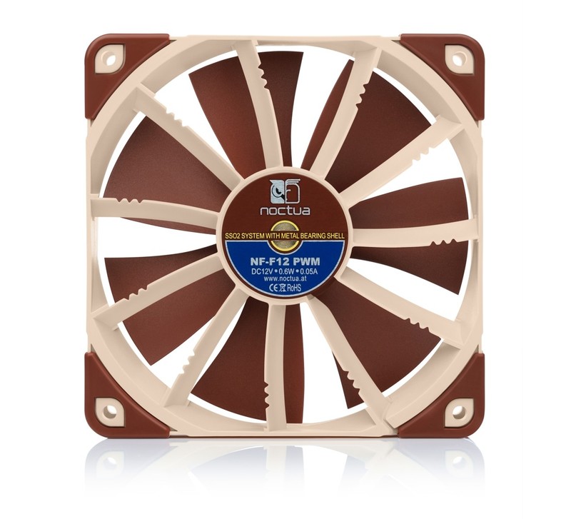 Noctua NF-F12 PWM, Gehäuselüfter (4-Pin-PWM-Anschluss, Retail)