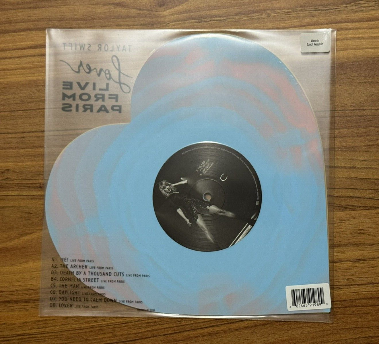 💗 Taylor Swift Lover (Live From Paris) Heart Shaped Vinyl - 2025 - [IN HAND] 💙