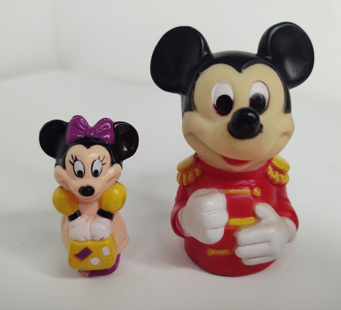 Disney Mickey & Minnie Mouse Vintage Small Plastic Cartoon
