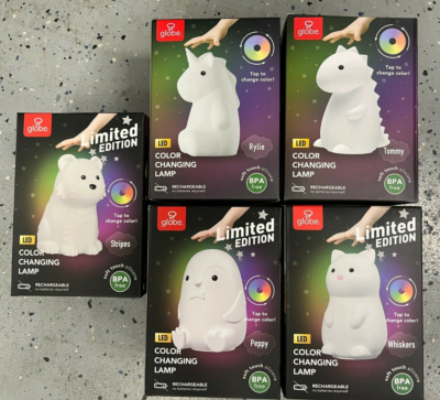 Globe color changing lamp animals deals