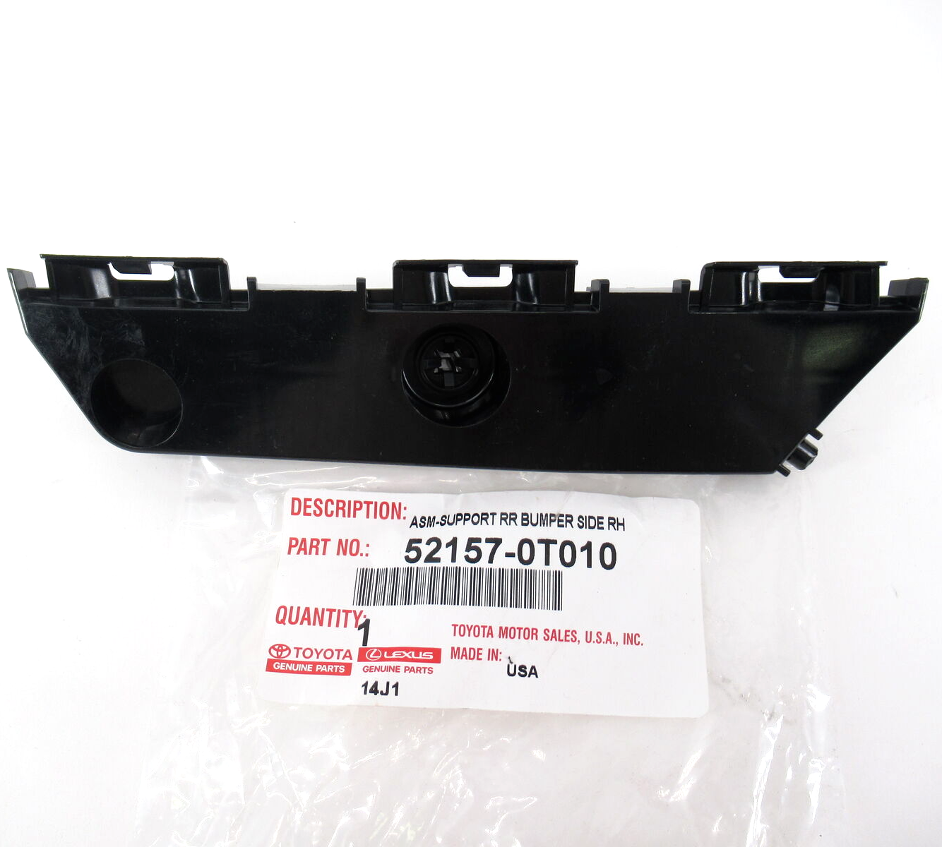Genuine OEM Toyota 52157-0T010 Passenger RH Rear Bumper Support