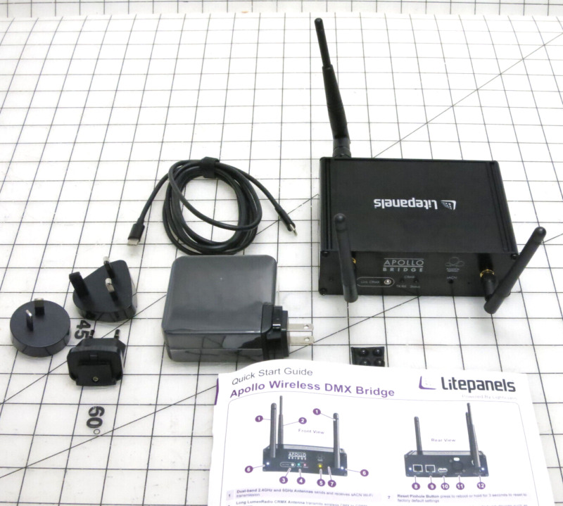 Litepanels 900-4014 Apollo Bridge Wireless DMX Lighting System Control Unit