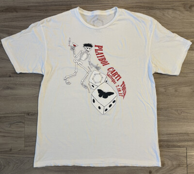Playboi Carti On The Arm 2017 Las Vegas Tour Tee Shirt White Size XL WLR Rare