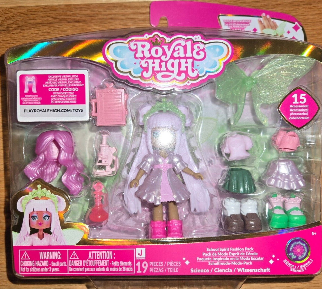 Royale High School Spirit Fashion Pack Science w/ Genetic Hair Code |BRAND NEW