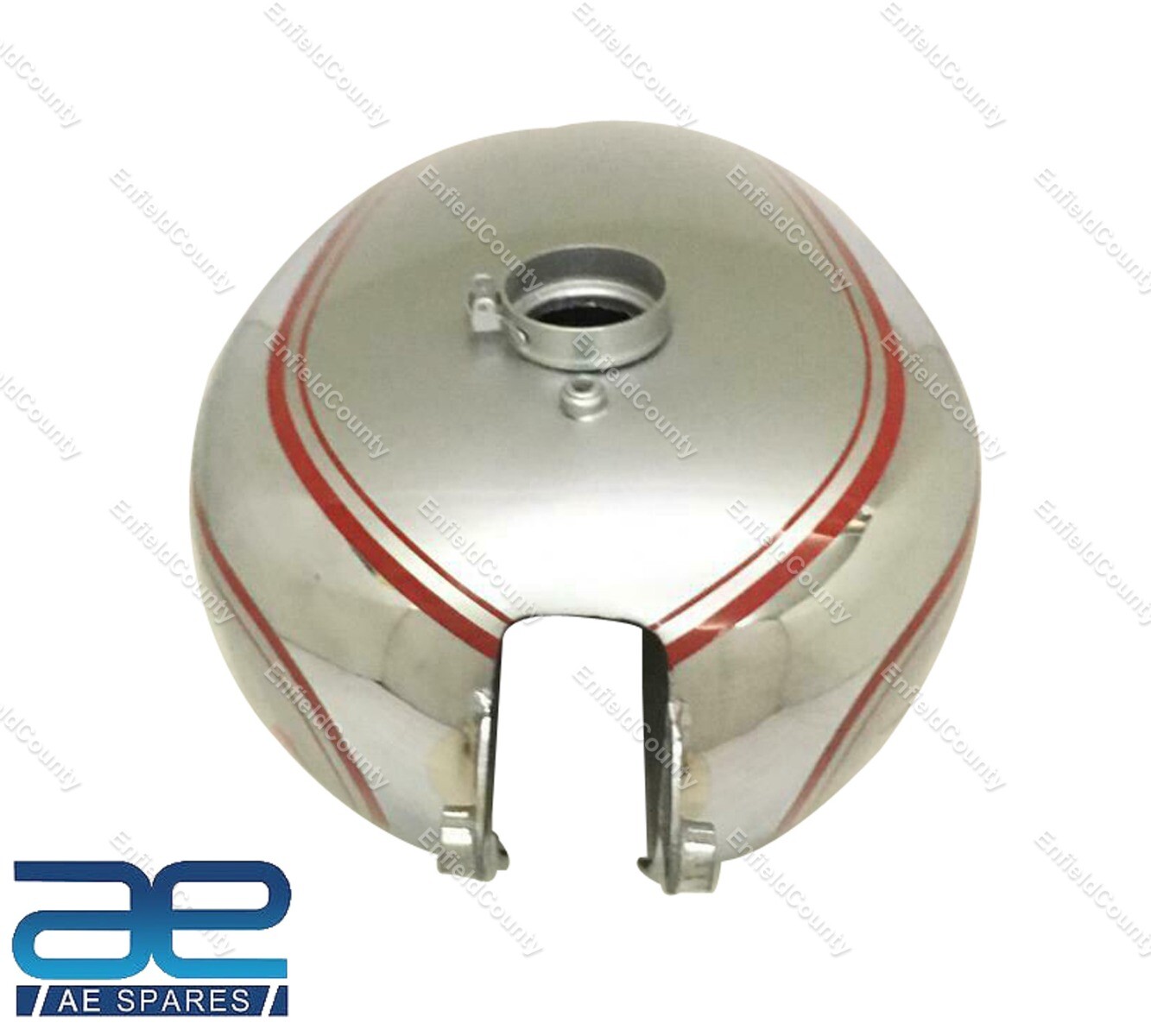 For BSA ZB32 Gold Star Red & Silver Painted Chrome Petrol Tank 1950  