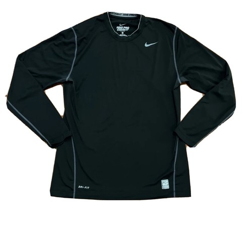 Nike Pro Combat Long Sleeve Shirt 269610-010 Mens Size L