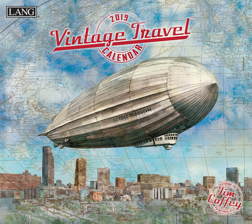 The LANG Companies Vintage Travel 2019 Wall Calendar 19991001988