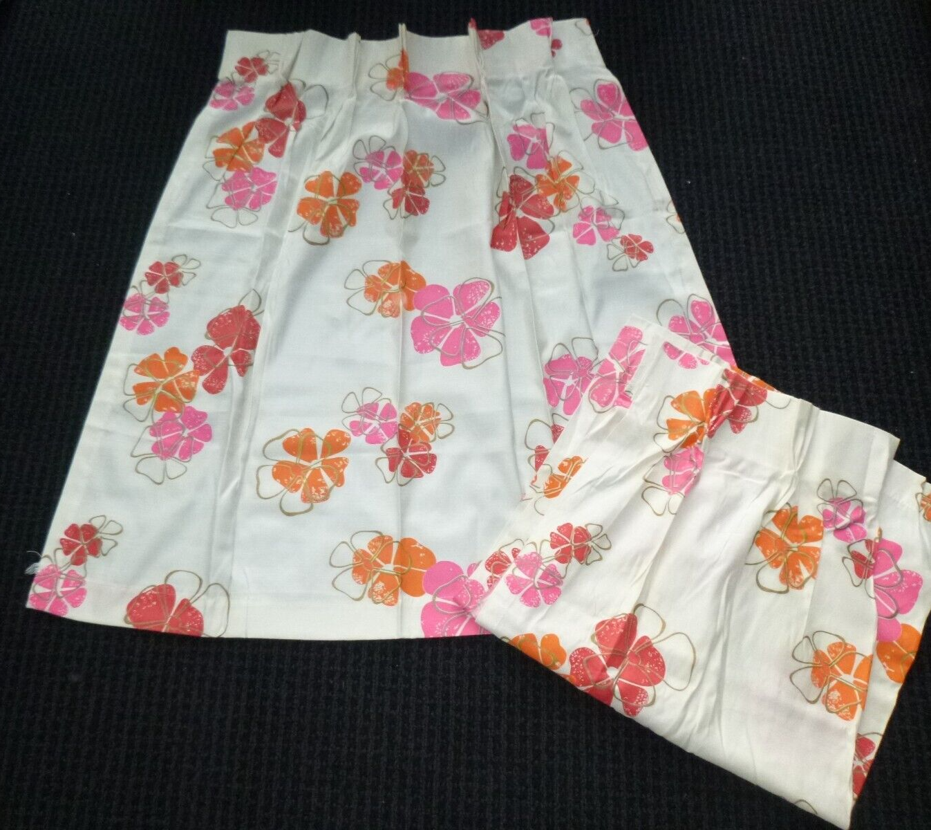 ◉希少60s・mods【SHOTGUN EXPRESS・CURTAINS】 Retro Geometric