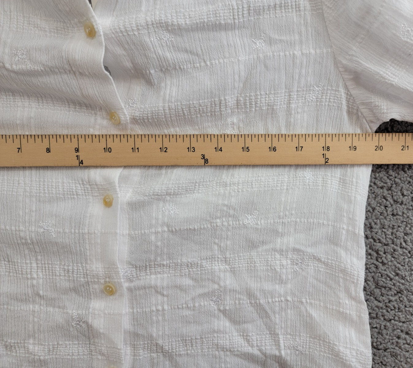 Sanctuary The Femme Shirt Women's XXS White Round Neck Button Front Closures~ - Picture 6 of 20