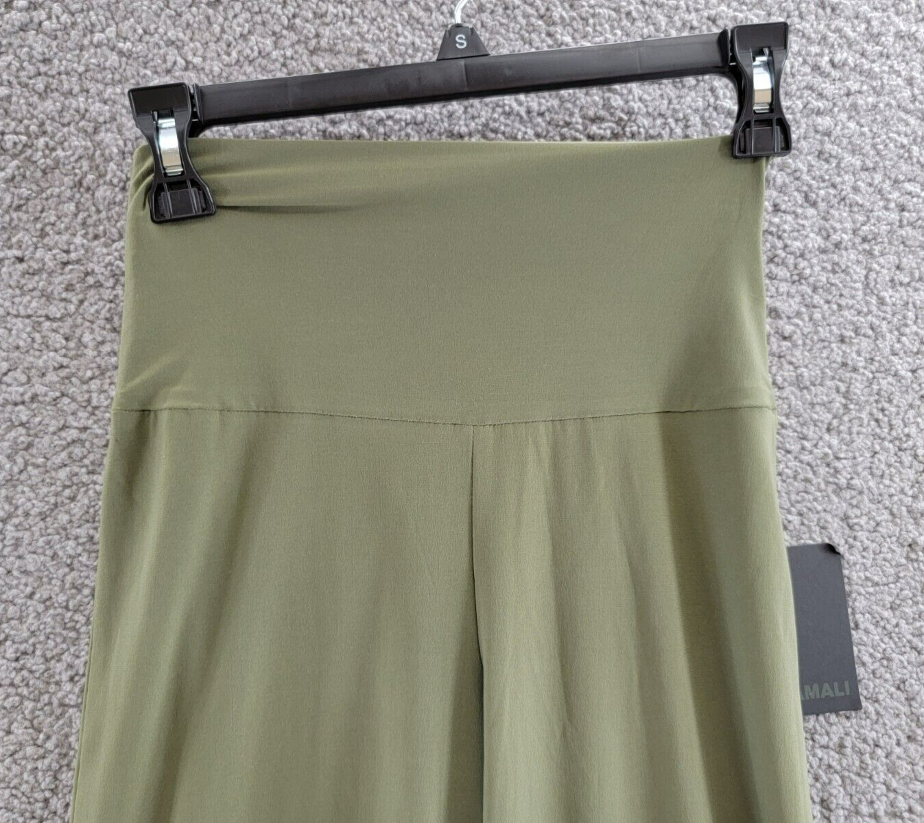 Norma Kamali Bootcut Pants Women's XS Military Wide Waistband Pull-On Style + - Picture 3 of 13