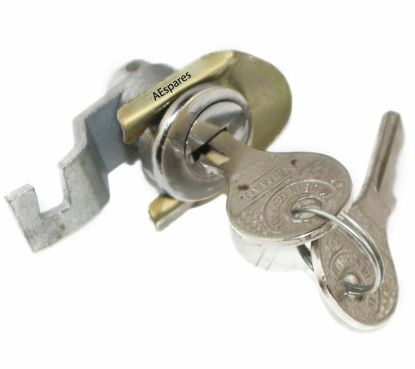 New Vespa Tool Box Lock Kit With Keys with U Plate 1964 Old Vespa Models 