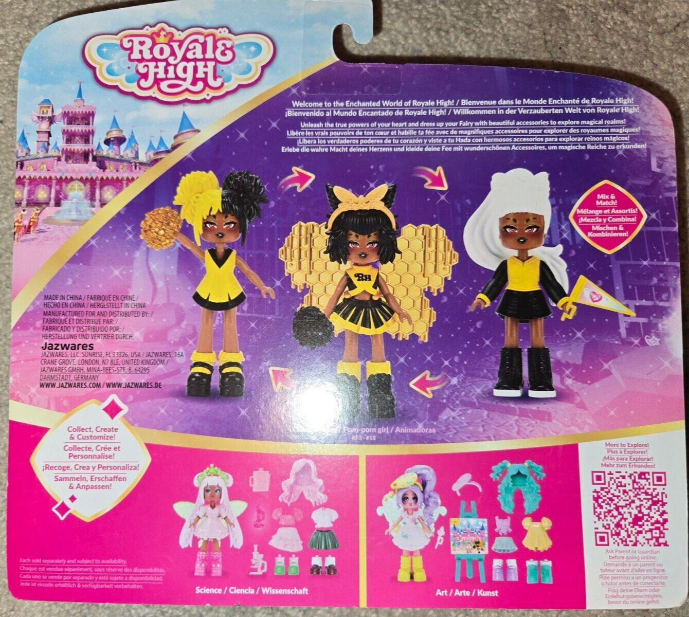 Royale High School Spirit Fashion Pack Cheerleading w/ Cheer Hair Code BRAND NEW