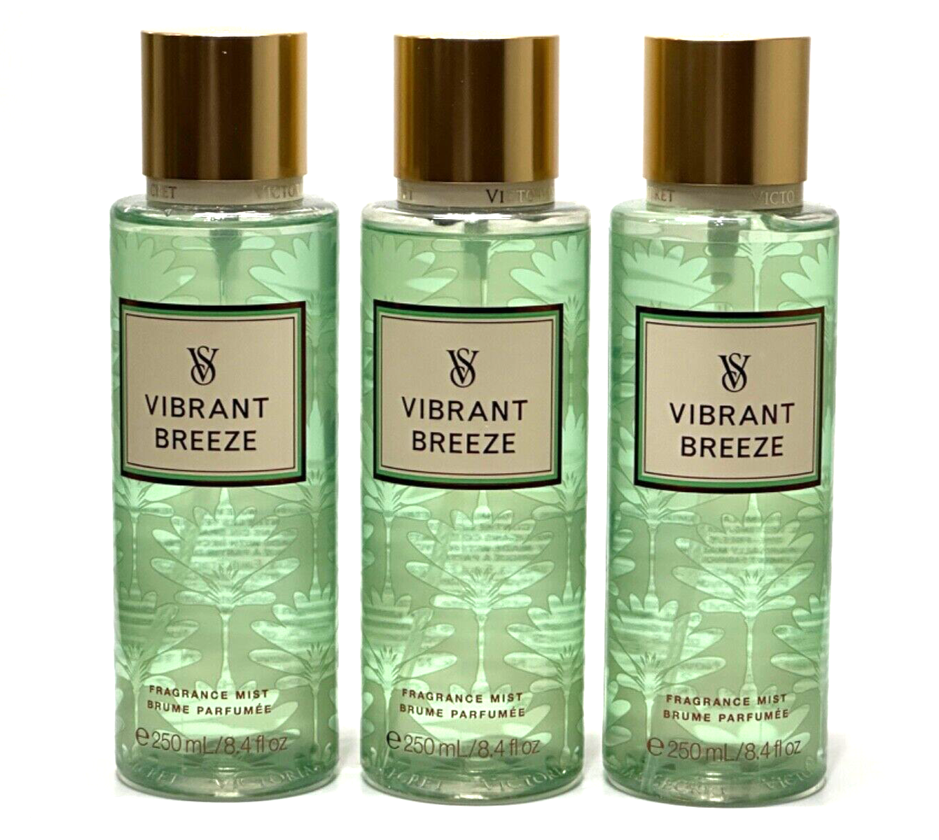 3 VICTORIA'S SECRET VIBRANT BREEZE WOMEN FINE FRAGRANCE MIST