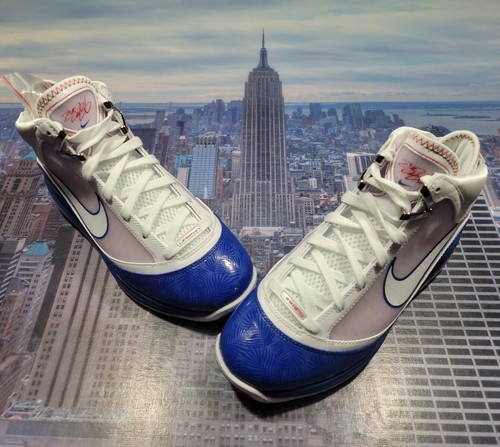Nike LeBron VII 7 QS Los Angeles Dodgers White/Rush Blue Mens Size