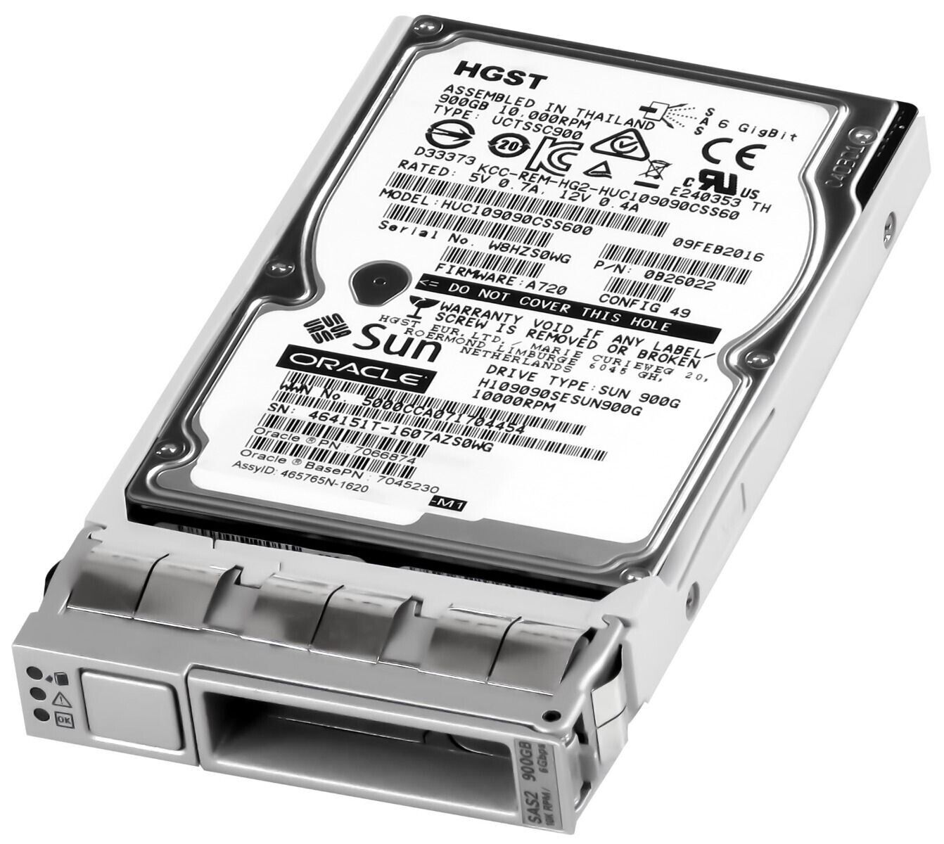 Hard Drive SUN 7066874 H109090SESUN900G 900GB 10000RPM 64MB Hard Drive SUN 7066874 H109090SESUN900G 900GB 10000RPM 64MB