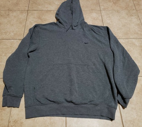 Vintage Nike Dark Heather Gray Embroidered Mini Swossh
