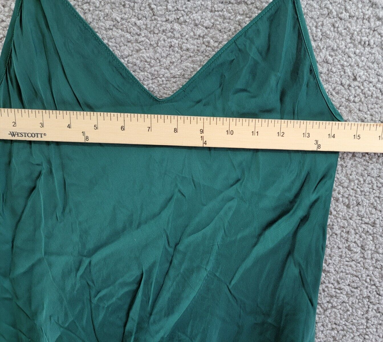 Velvet by Graham & Spencer Poppy Slip Dress Women's XS Fern V-Neck Sleeveless - Picture 5 of 15