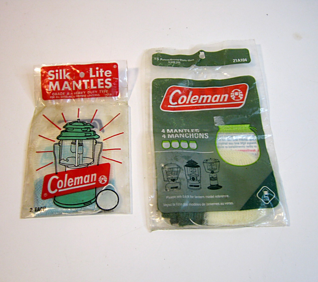 【新品未使用】 Coleman Silk Lite Mantles 希少品 Old Coleman Parts > 246B > Mantles 21A Silk Lite - E1701