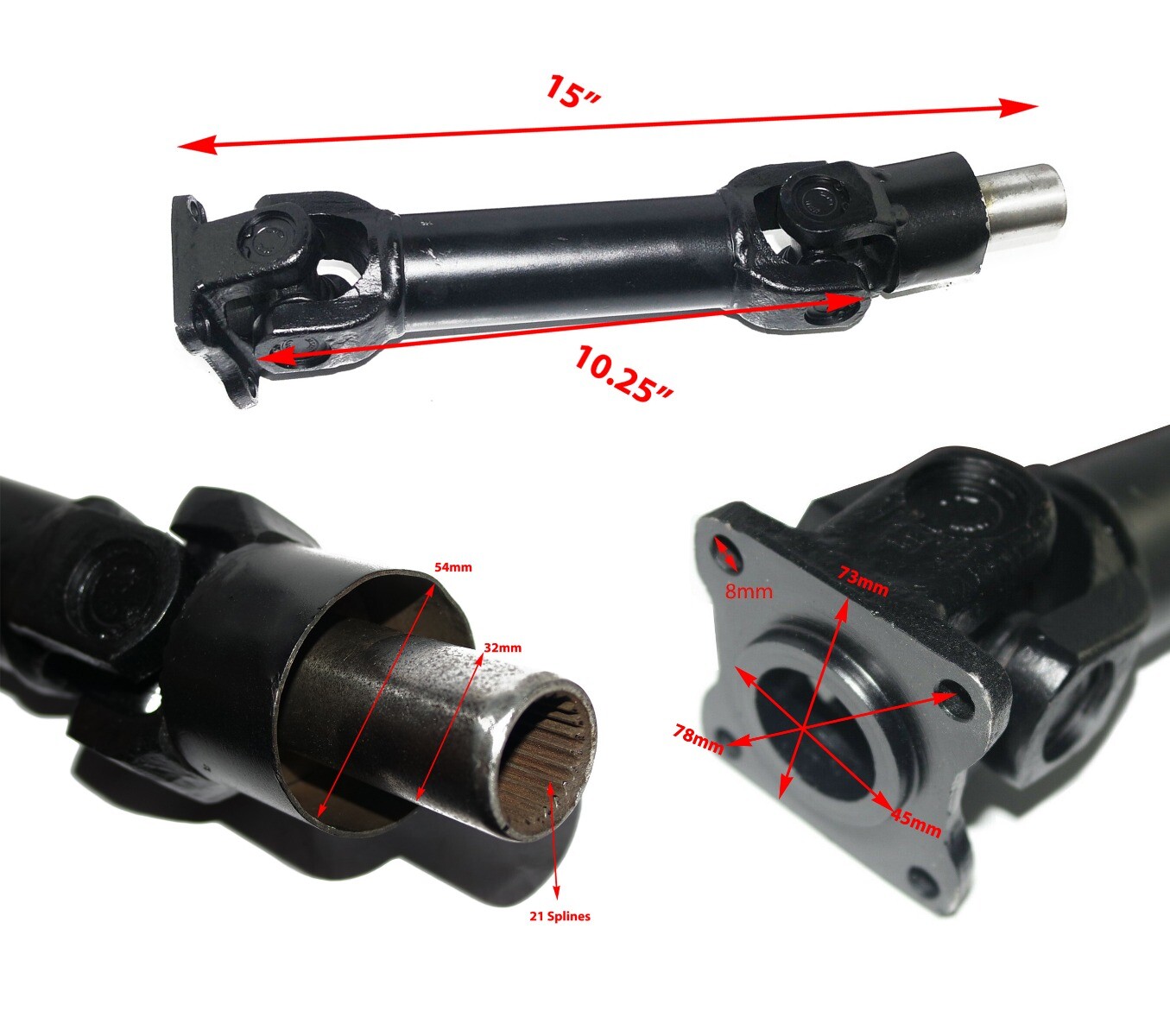 For Suzuki Samurai SJ410 Driveshaft Propeller Shaft Set Long Wheel Base 