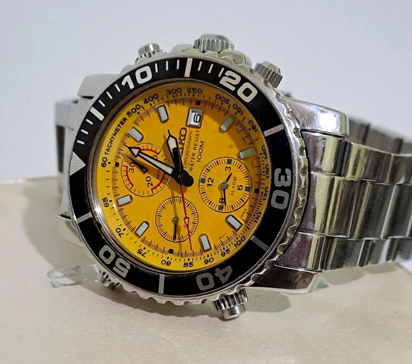 【希少】SEIKOセイコー クロノグラフ 7T32-7G30　イエローダイバー 希少】SEIKOセイコー クロノグラフ 7T32-7G30 イエローダイバー