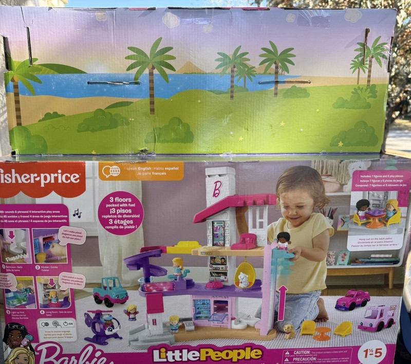2023 Fisher Price Little People Barbie Dreamhouse New Opened Box