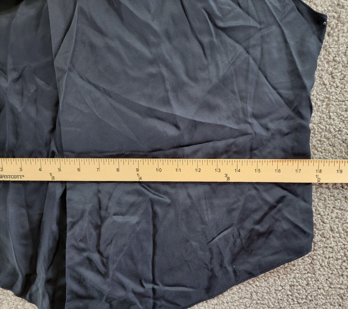 A.L.C. Erin Mock Neck Draped Top Women's 2 Dark Sapphire Sleeveless Pullover - Picture 6 of 15
