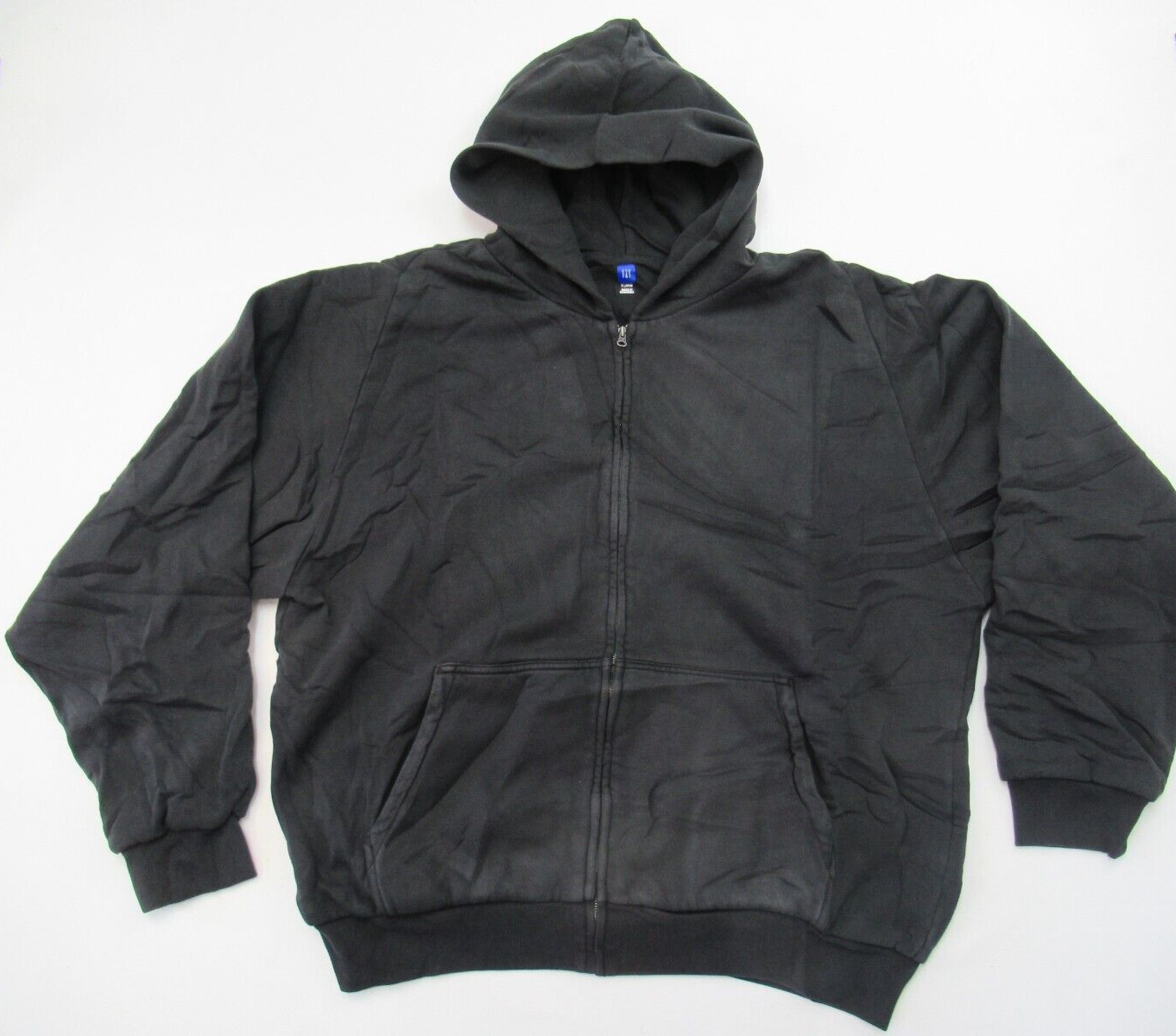 Yeezy Gap Hoodie Mens Size XL Zip Unreleased Season Black Baggy