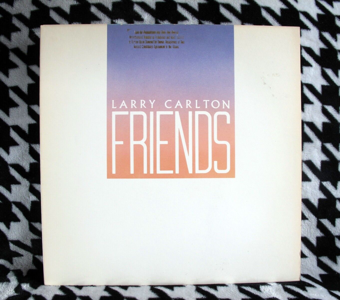 Larry Carlton : Friends PROMO 1983 Jazz Rock LP Vinyl Record