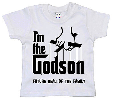 Godson T-Shirt ''I'm the Godson...'' Funny Baby Boy Christening Gift The Godfather