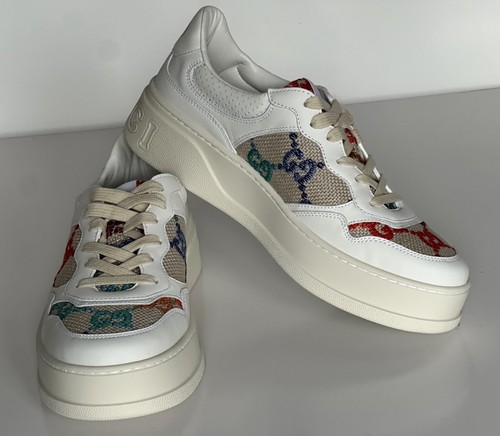 Gucci Women's GG Dali Soft Sneakers White/Multicolor 10 US