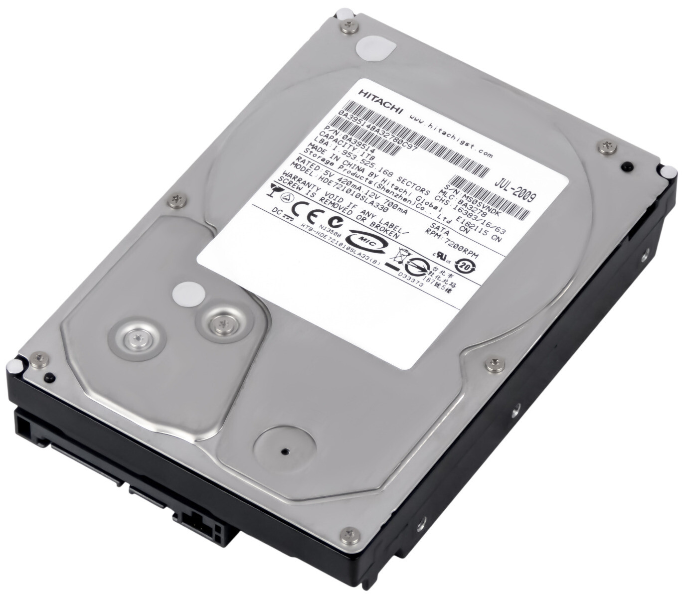 Hitachi Deskstar 7K1000.D 1TB 7.2K 32MB SATA III 3.5 Hitachi Deskstar 7K1000.D 1TB 7.2K 32MB SATA III 3.5