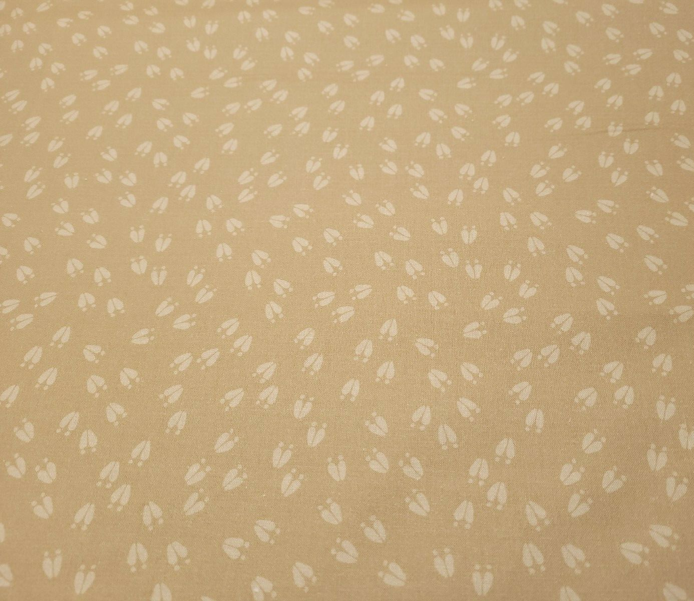 Little Critters BTY P&B Textiles Tonal Tan Hoof Prints Tracks