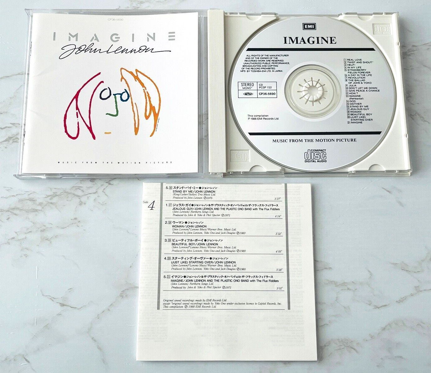 John Lennon Imagine CD JAPAN IMPORT! 1988 EMI CP 36-5690 The John Lennon Imagine CD JAPAN IMPORT! 1988 EMI CP 36-5690 The
