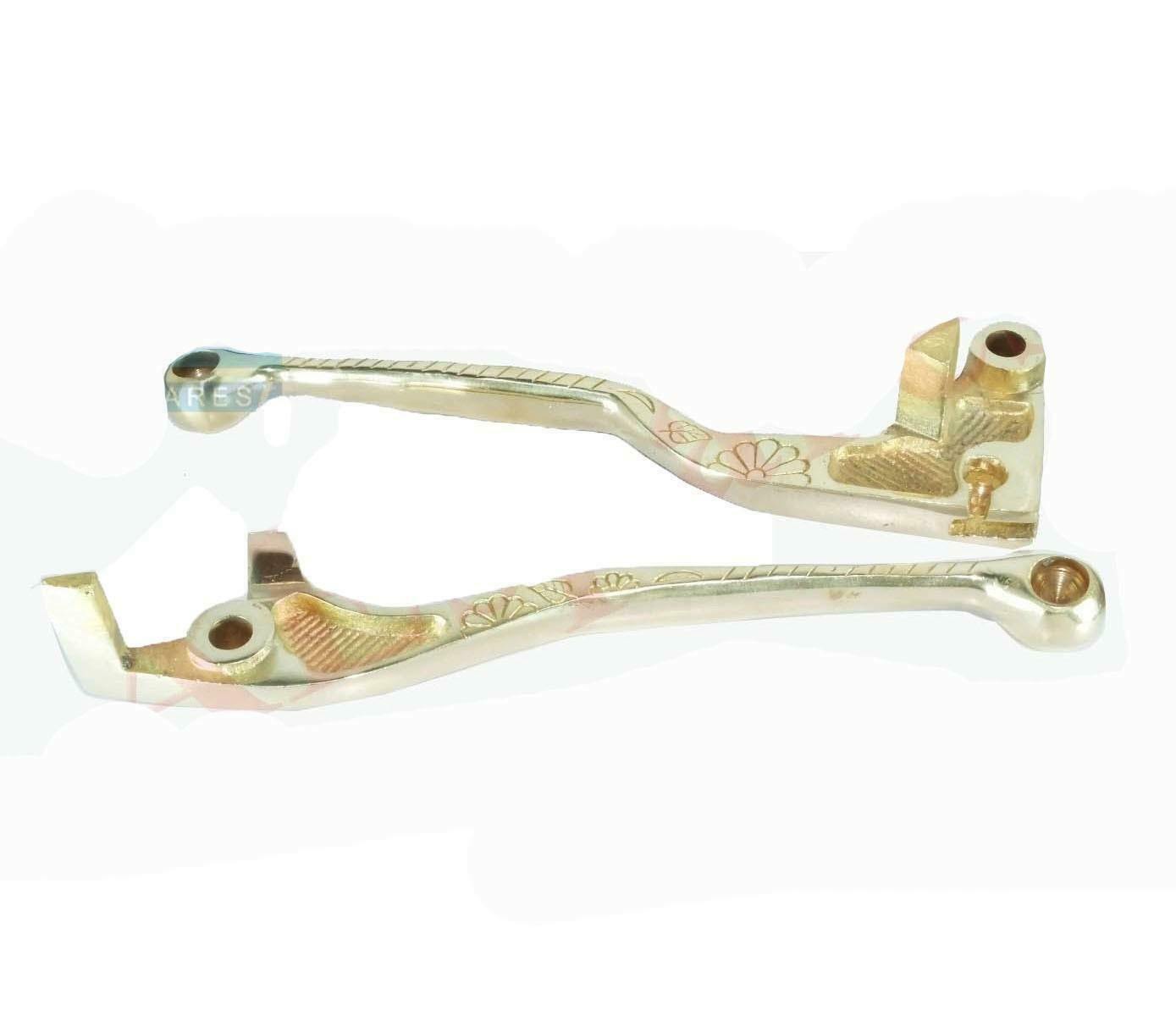 Fits Royal Enfield Classic Electra Engraved Disc Brake & Clutch Lever Set 