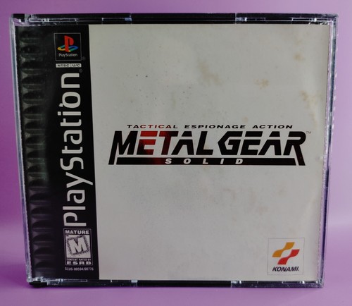 Metal Gear Solid 1 (Sony PlayStation 1 PS1, 1999) COMPLETE CIB Tested! Wear