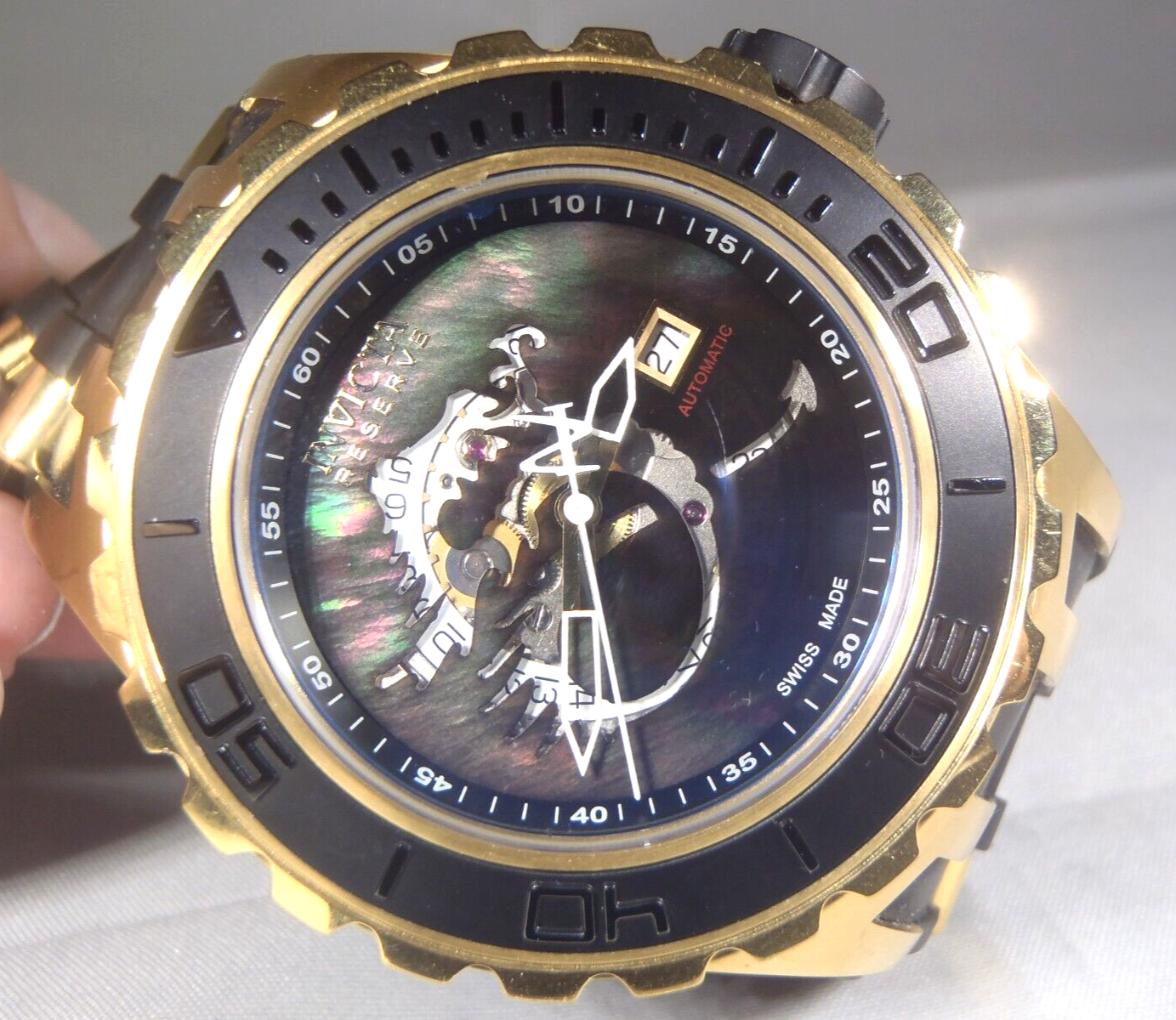 送料無料商品 |  公式 オンライン Subaqua Automatic Swiss Reserve Invicta Dragon Gold Black 時計