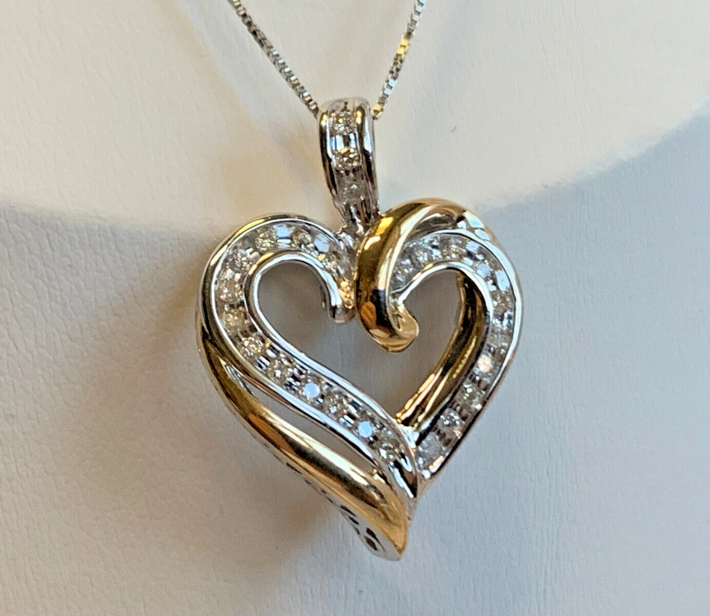 【さき様】専用出品 ITALY 14K イエローゴールド ハートデザイン ネックレス H02203