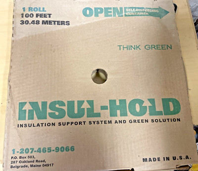 Insul-Hold 100 Ft. Roll  30.43Meters Simplify & Enhance Insulation Installation
