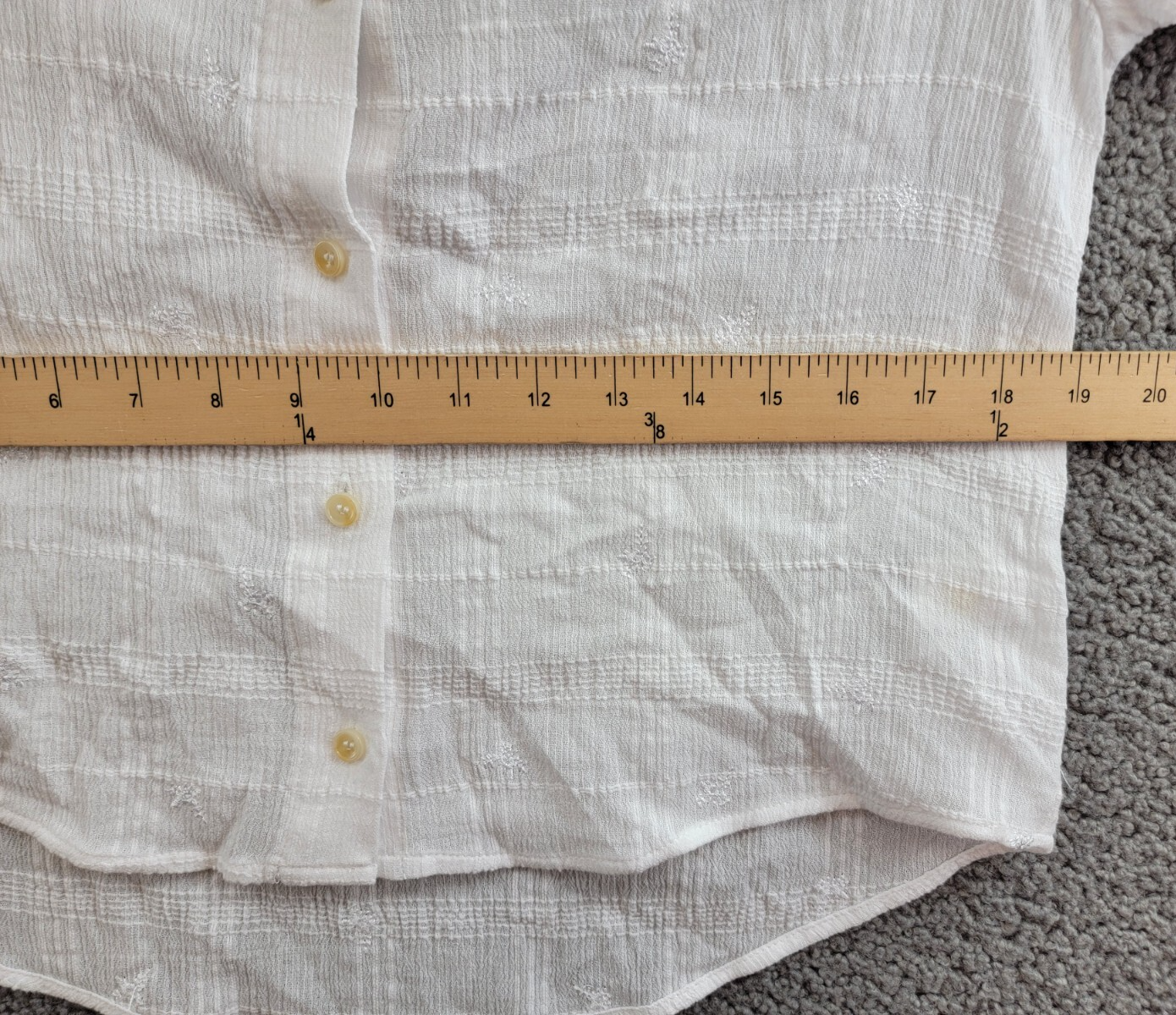 Sanctuary The Femme Shirt Women's XXS White Round Neck Button Front Closures~ - Picture 7 of 20