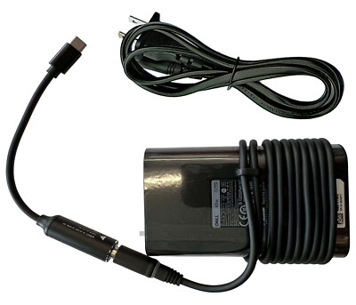 Genuine Dell 65W USB Type C AC Adapter Latitude XPS Laptop Charger Power Supply