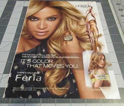 2011 Loreal Paris Feria, Beyonce, Print Ad