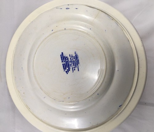 antique Blue & White Adams Plate
