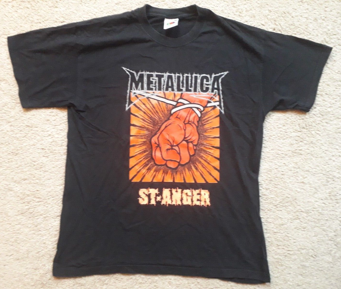 METALLICA St Anger Vintage 2003 World Tour T Shirt Black L